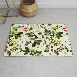 Holly Branch Clippings Rug