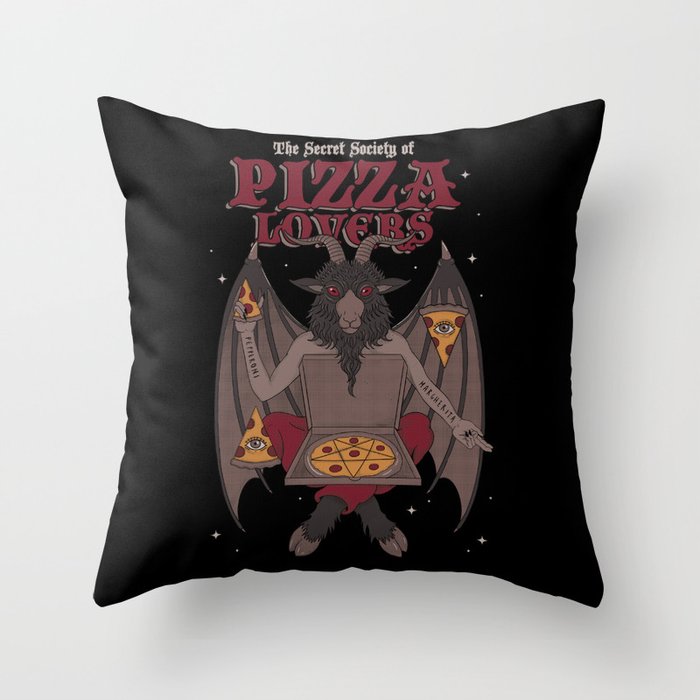 Pizza Lovers Throw Pillow
