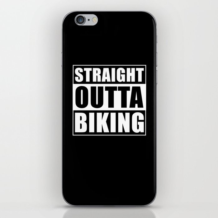 Straight Outta Biking iPhone Skin