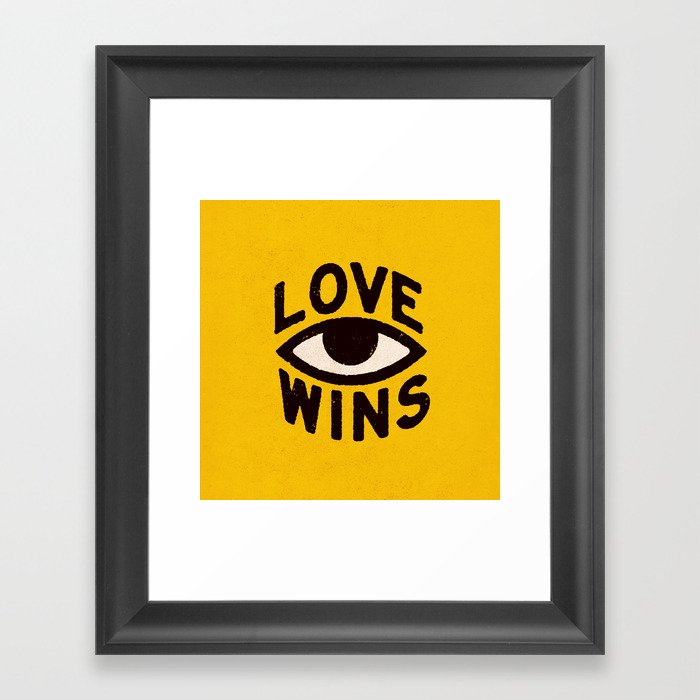 Love Wins Framed Art Print