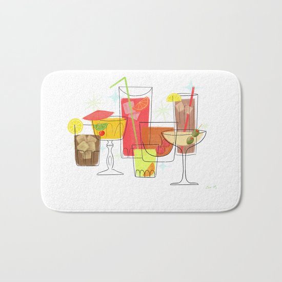 Swanky Summer Coolers Bath Mat