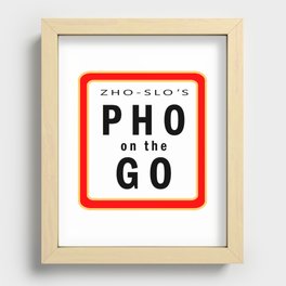 Pho on the Go Recessed Framed Print