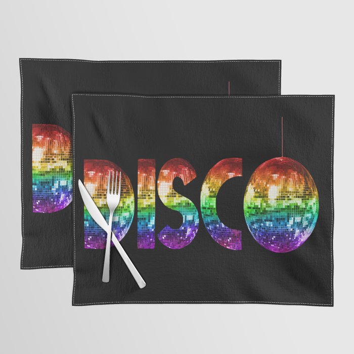 Rainbow Disco Placemat