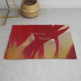 Multi-Color Tulip for a Mom Rug
