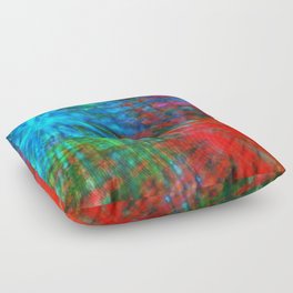 Abstract Big Bangs 001 Floor Pillow