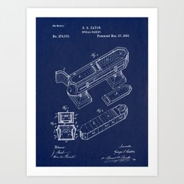 Casket Patent Art Print