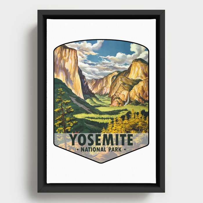 Yosemite National Park Framed Canvas