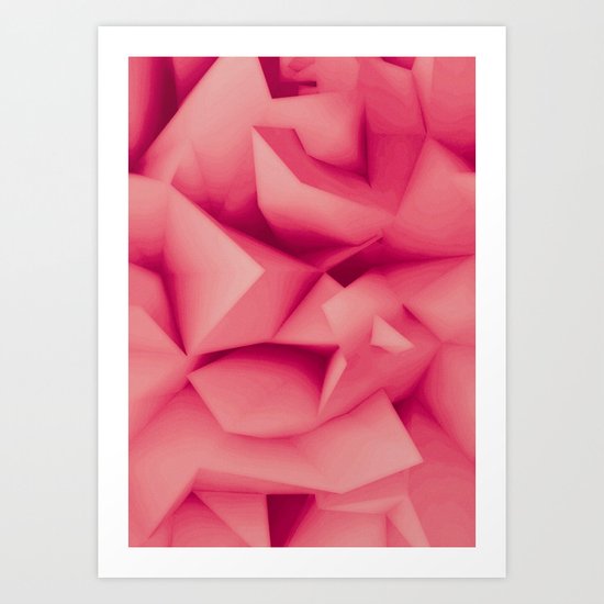 Pink Surface Art Print