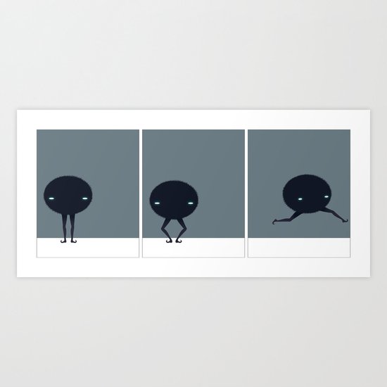 Fuzzy Plie Art Print