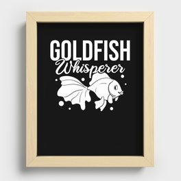 Goldfish Oranda Tank Food Bowl Aquarium Recessed Framed Print