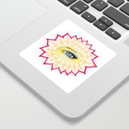 Flower eye mandala Sticker