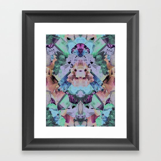Crystal Collage Framed Art Print