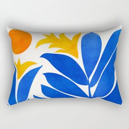 Community Garden Mid Century Abtract Rectangular Pillow