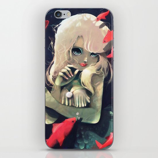Sirene d'eau douce a la fourchette iPhone & iPod Skin