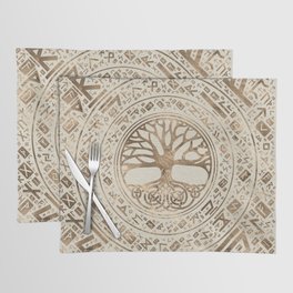 Tree of life -Yggdrasil Runic Pattern Placemat