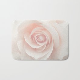 Blush Pink Rose Bath Mat | Love, Blush, Digital Manipulation, Flower, Roseart, Rosephotography, Rose, Digital, Rosepetals, Whiterose 