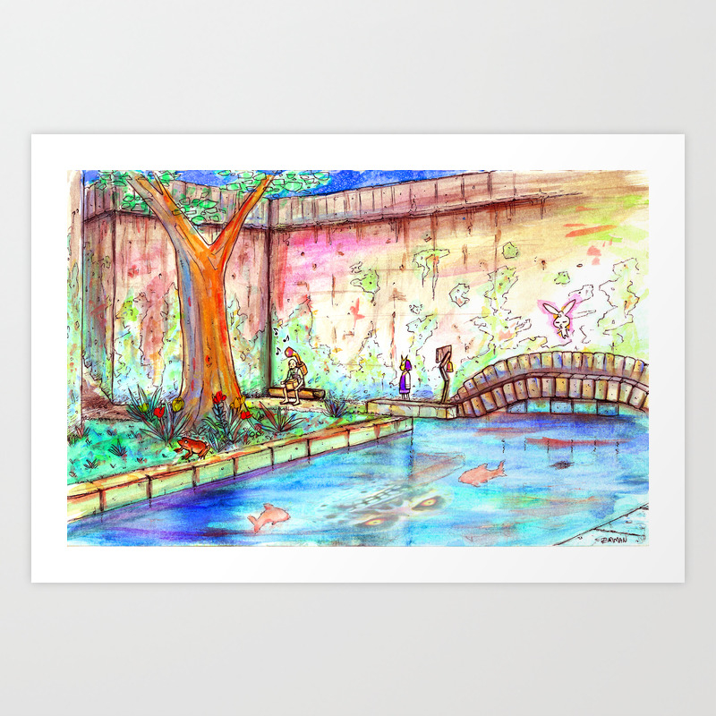 Zelda Majoras Mask Laundry Pool Art Print By Theonlybriman Society6
