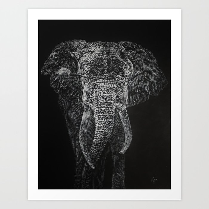 The Elephant Shakes the Earth Art Print