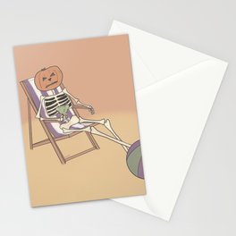 Spooky Season Beach Days Stationery Cards