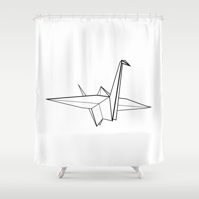 Origami Crane - Peace Crane Shower Curtain