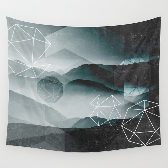 Winter Mountains Wall Tapestry