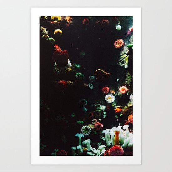 UNDERWATER ANEMONE Art Print