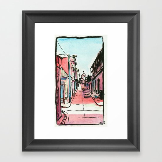 Street of the Cap Framed Art Print