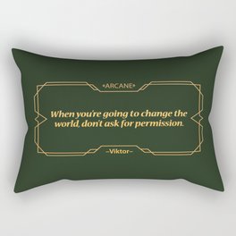Viktor from Arcane quote Rectangular Pillow