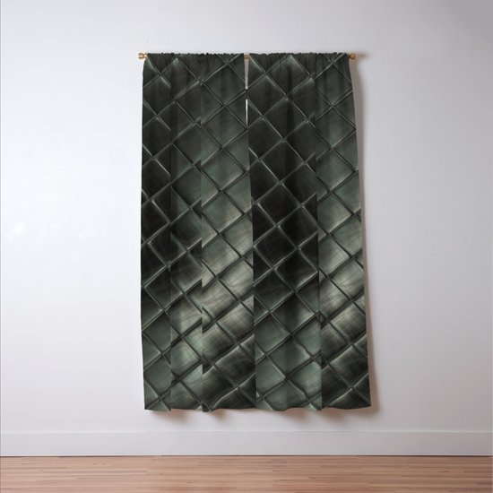 Black Diamond Leather Blackout Curtain By Savesarah Society6