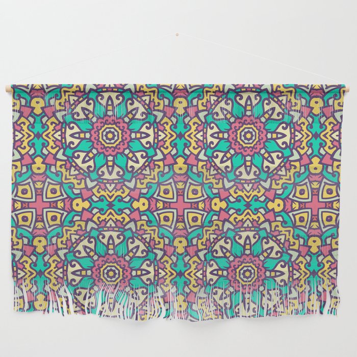 Colorful Tribal Mosaic Wall Hanging