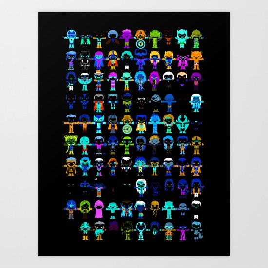 THE ULTIMATE 'AVENGER'S' ROBOTIC COLLECTION Art Print