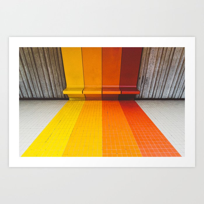 Montreal Subway Metro De Montreal Villa Maria Art Print By Simonsaroche Society6