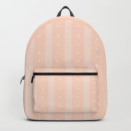 Peach Pattern Backpack