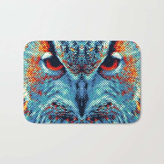 Owl - Colorful Animals Bath Mat