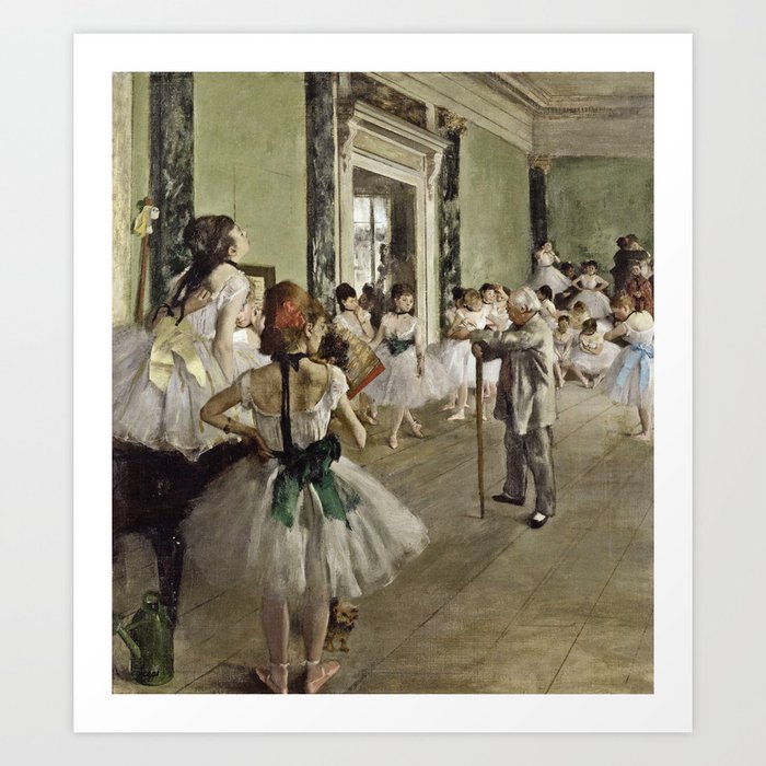 Edgar Degas - The Ballet Class Art Print