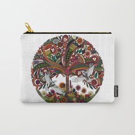 tree of life white Carry-All Pouch