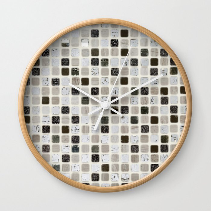 Ceramic Tile Mosaic Wall Clock By Elsitiodetico Society6