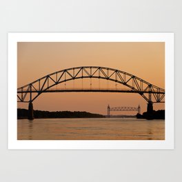 Bourne Bridge/Cape Cod Canal Art Print