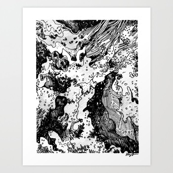 Coral (abstract) Art Print