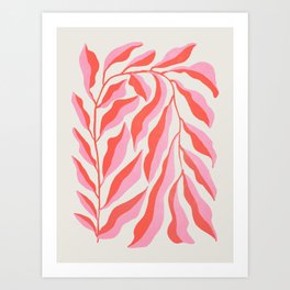 Ferns: Peach Matisse Edition Art Print
