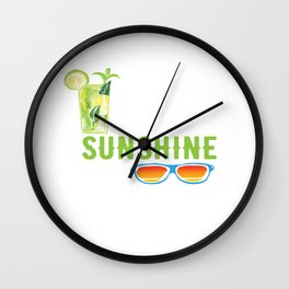 Tequila Limes Wall Clock