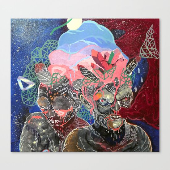 mine is bigger Canvas Print