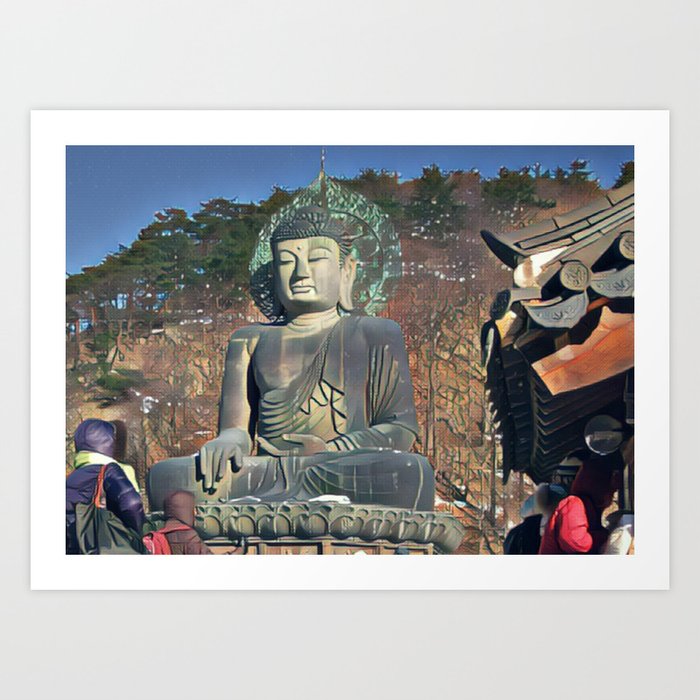 Bronze Buddha Statue | Zen Buddhism | Spiritual | Meditate | Peaceful | Namaste | Asia | Travel Photography Art Art Print