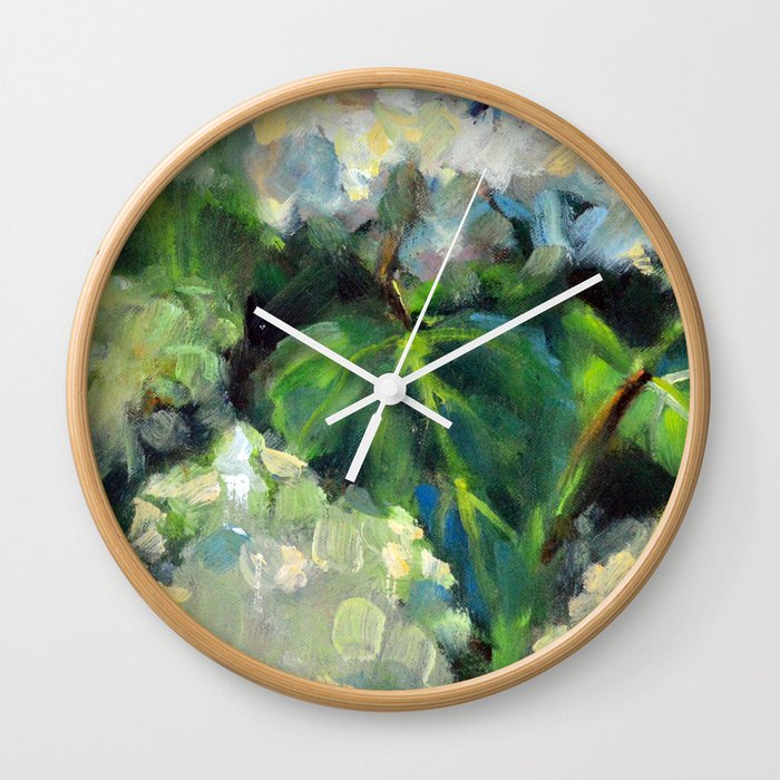 Hydrangeas in the Catskills Wall Clock