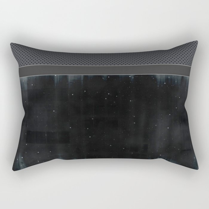 Starfield Carbon Fiber Dark Galaxy Rectangular Pillow