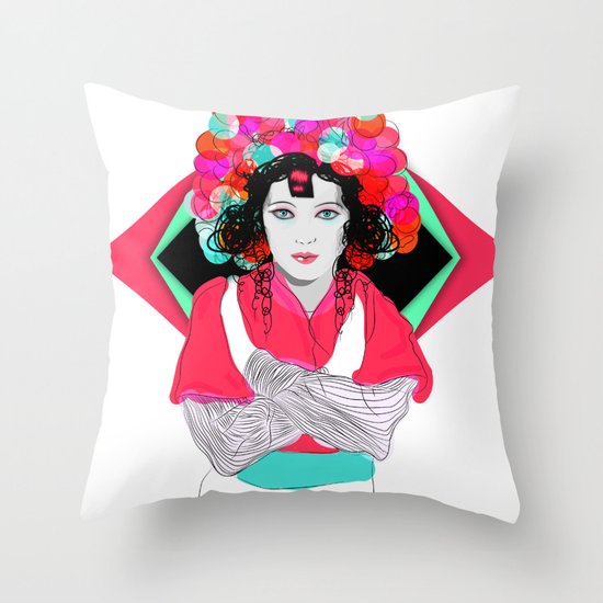Anna May Throw Pillow