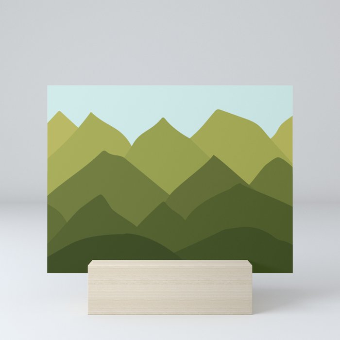Mountains and Sky Mini Art Print