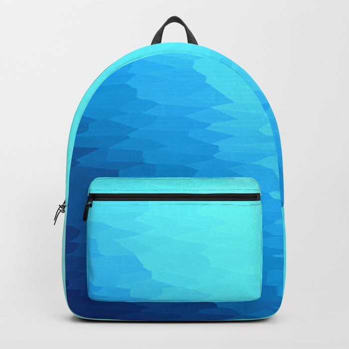 Turquoise Blue Texture Ombre Backpack