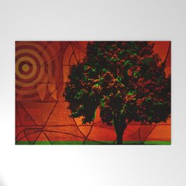 Be Happy Tree Welcome Mat