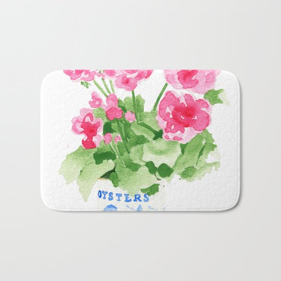 Potted Geranium no. 2 Bath Mat